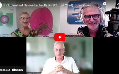 Bernhard Neumärker talks about Basic Income and Tax Policy on Radio Sol (July 2024)